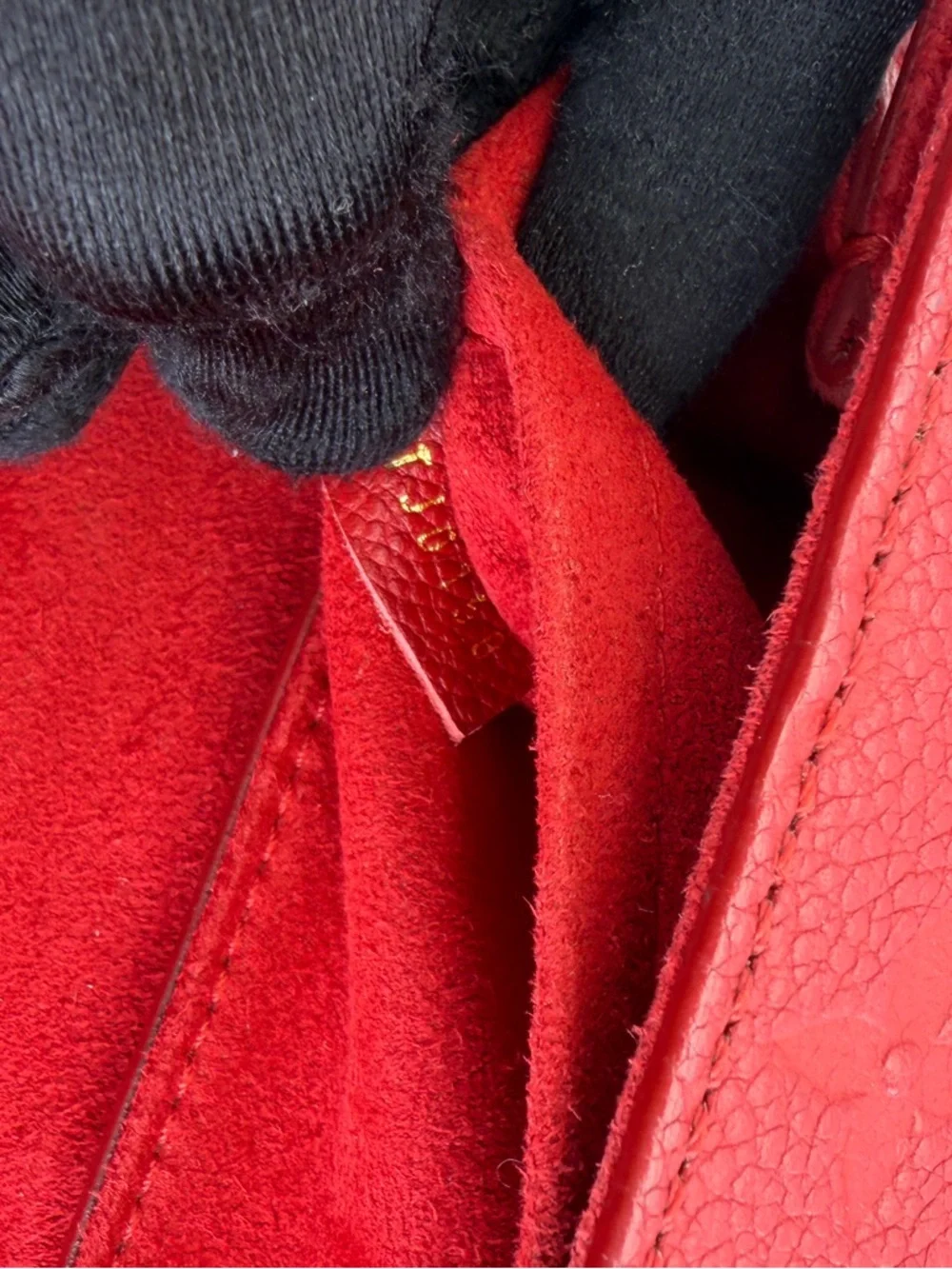 Louis Vuitton Red Monogram Leather Saint Sulpice PM
